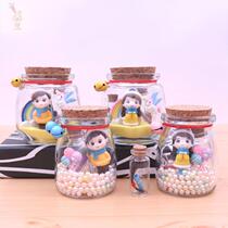 Baby fetal hair bottle souvenir DIY self-made fetal hair preservation bottle Baby umbilical cord collection box Mouse customization