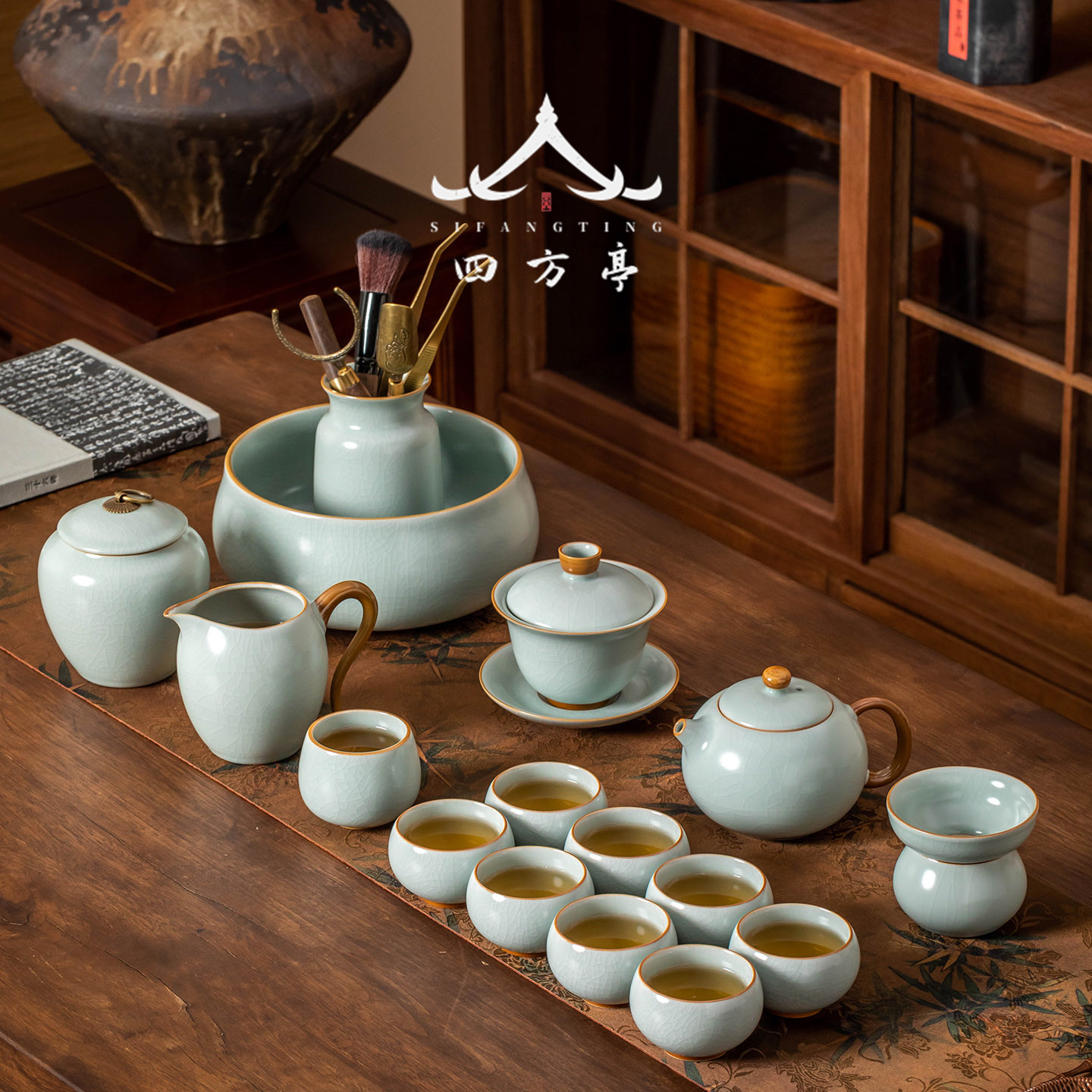 汝窑盖碗茶具套装-汝窑盖碗茶具套装促销价格、汝窑盖碗茶具套装品牌- 淘宝