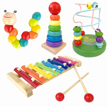 Young Children Baby eight-tone xylophone accordion 8 months baby puzzle music toy 1-2-3 years old