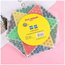 Checkers childrens puzzle parent-child large plastic 80 checkers glass ball ball PACHs old-fashioned multi-function