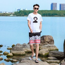 Mens shorts mens five-point pants quick-drying big pants summer beach pants mens loose casual shorts mens size