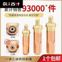 Acetylene cutting nozzle ring liquefied gas plum blossom cutting nozzle 30 cutting nozzle g01 100 type oxygen propane cutting gas