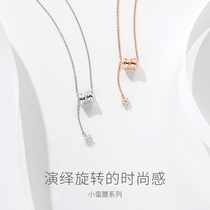(Live exclusive dont take) Fanci Fan Qi silver decorated with small brute waist series necklace ladies with light and extravagant