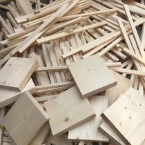 Wood waste short material scrap scrap scrap wood solid wood small wood chip wood material