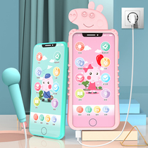 Child fake mobile phone toy model girl baby can nibble simulation phone puzzle early to teach baby boy one year old