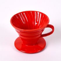 Ceramic thread filter Cup V60 conical hand-brewed coffee filter Cup spiral pattern drip filter