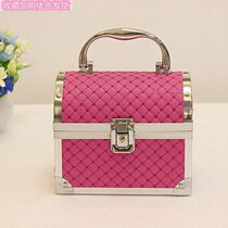 Lock containing box Mini first decorated case with lock Korean style princess hand-decorated storage containing box European style with mirror children clothes