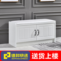 Shoe changing stool Home door can sit shoe cabinet one soft bag stool simple modern door storage shoe stool creativity