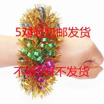 Childrens sequins wrist flowers childrens dance performances flower games opening ceremony props Bell bracelet