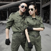 101 Airborne Division cotton camouflage overalls set mens tactical uniforms instructor training uniforms military green overalls