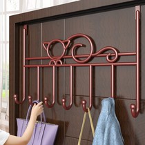 Post-door rear hanger hanger rack Rack Shelf door Back-type hanging rack Free of perforated bedroom Behind the iron art hook clothes contained