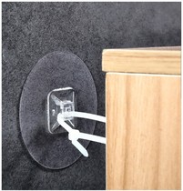 Hook Powerful Sticky Hook Rational Wire Fixer Strap Fixed Wire Fixer Wall No Mark-Free Stiletto Stick Hook