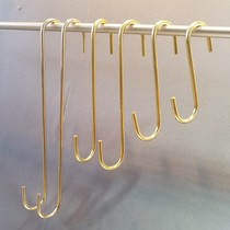 Titanium Golden Long Hook S Hook Hook Large Number Clothing Shop Hooks S Hook Round S Hook Hook Display Shelf S Type Hook