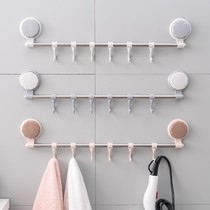 (Row Hook) Free Punch Suction Suction Suction Suction toilet Bathroom Towel Rack Door rear bearing hanging clothes hook Kitchen Wall