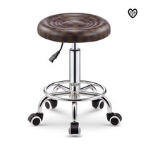 Beauty stool barber shop chair hairdressing shop stool rotating lifting round stool big work stool stool manicure stool nail stool pulley beauty salon