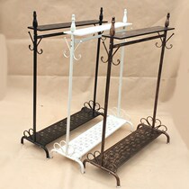 European-style wrought clothing store display rack floor-to-ceiling Nakajima rack bedroom hanger girls clothing shelf indoor horizontal bar