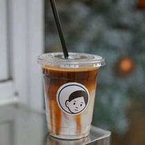 Ice American Cup with portable biodegradable milk tea set plastic transparent take-away fat homemade disposable coffee