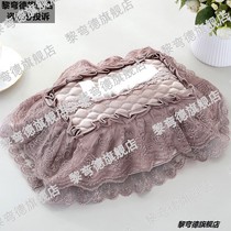 European-style fabric towel set extraction paper sleeve living room car lace tissue towel box set Classic tissue cover