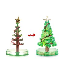 Douyin Christmas tree watering toys colorful paper tree blossom magic crystallization Christmas tree children festival decoration Net Red