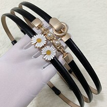 Belt female summer narrow summer belt female fine leather lady with dress waist decoration narrow small belt matching