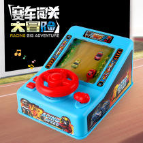 Children's steering wheel racing game machine puzzle electric flying car simulation sound effect simulation car breakthrough adventure
