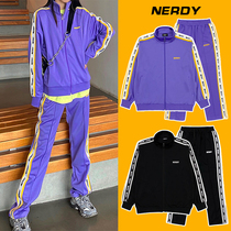 NERDY sportswear suit Star same men and women couples loose casual sweater jacket autumn and winter wild tide