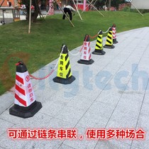 Rubber do not park square cone reflective road cone isolation Pier roadblock cone warning sign no parking ice cream bucket