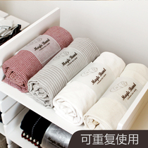 Wardrobe stacked clothes finishing artifact folding board storage strap lazy strap clothes pants thick sweater stacked board