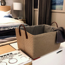 Bedside to put clothes on the bedroom small bed bedroom sleeping at night to put clothes in the cash basket for the collection basket