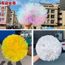 Games entry opening props tra-la-curd cheerleaders props cheer holding flowers dance shou la hua