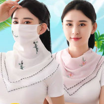 Face cover face thin riding neck sunscreen artifact physical anti-seal veil female 2021 New Spring