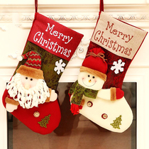 Christmas Socks Gift Bags Oversize Christmas Decorations Pendant Gifts Children Christmas Eve Candy Seniors Snowman