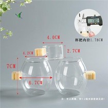 -Bird cage food cup glass bird food jar bird cage accessories new thrush glass bird food bowl bird Cup bird food Cup