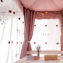 Student dormitory upper bed curtain bedroom under the sleeping room with physical shading cloth mosquito net simple thickened curtain girl heart bed