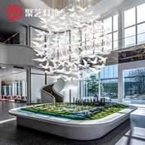 Sales Department chandelier sand table lamp banquet hall bird decoration modeling lamp hotel front desk lamp aisle bar lamp customization