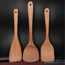 Wood shovel non-sticky pan special fried wood pan shovel long handle fried shovel high temperature set household wood small wood shovel