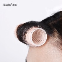 Net red lazy curling hair tube air bangs eight-character bangs inside buckle big wave self-adhesive stereotype artifact does not hurt hair