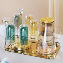 Light luxury afternoon tea set Superior Nordic style glass boiled fruit teapot cup electric heating