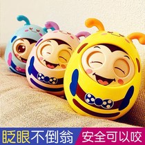 Moth stick tumbler toy baby 3-6 12 months baby childrens puzzle early education child 0-1 year old rattle