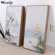 Oil picture frame simple aluminum alloy narrow edge photo frame super large oil picture frame simple thin frame custom frame mounted wall