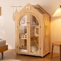 Cat Villa Solid Wood Cat Cage Mega Home Indoor Cat Room Kitty Cat House Cat Room Pet Cat Room Cat Room