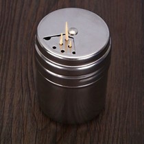 Thickened stainless steel toothpick box toothpick bottle home restaurant toothbox multifunctional rotating toothpick box
