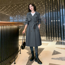 Chroniclees Inn Wind Breeze Coats Women Mid 2022 Spring and Autumn New Knee This Year Pop Jacket