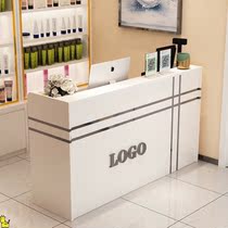 Restaurant front desk cash register counter shop small simple modern clothing store beauty salon bar counter company reception desk