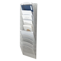 Practical Light Extravagant Magazine Newspaper Containing Shelf Metal Mesh Bookstand Wall-mounted Wall-mounted Wall A4 File Shelf Classified Whole