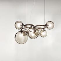 Modern minimalist magic bean living room lamp Nordic bedroom Childrens Room restaurant smoky gray glass designer new chandelier