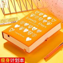 Schedule self-discipline artifact calendar clock-in weight record book slimming wall sticker exercise 100-day fitness plan