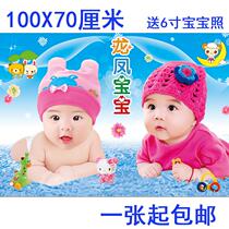 Newborn high-value beautiful female baby pictures baby Wall bb stickers pregnant women pregnant prenatal education poster photo photo