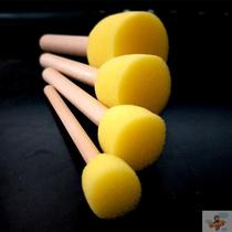 Sponge rubbing stick tool Art sponge stick hammer absorbent sponge shoot children painting tool mushroom head seal