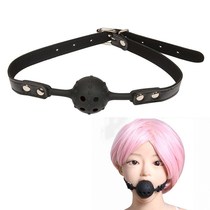 Safety Silicone Open Mouth Gag Ball With holes Bondage Restr